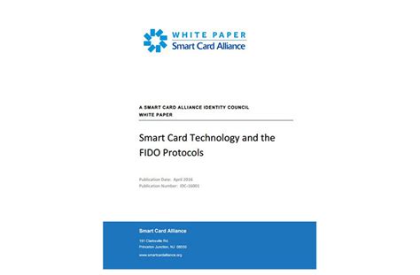 smart card technology report|Smart Card Technology and the FIDO Protocols .